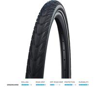 Schwalbe Tyres: Addix-E Energizer Plus GreenGuard Energizer Compound in Black/Reflex (Wired)-BLACK -27.5X2.00