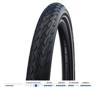 Schwalbe Marathon Reflective GreenGuard Wired 700c Tyre Black/Reflective