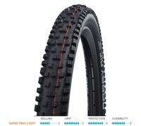 Schwalbe Nobby Nic Addix Soft Super Ground Tubeless 27.5´´ X 2.60 Mtb Tyre Silver 27.5´´ x 2.60