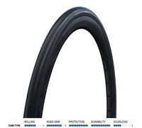 Schwalbe One Plus Evolution Road Race Tyre - Black / Reflective - (700