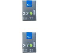 Schwalbe Bicycle Inner Tube 40-62/406, AV7 NR.7 AV 20 x 1.75-2.50 Pack of 2