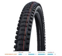 Schwalbe Big Betty Evo Faltreifen 65-622 (29x2,6') Super Gravity Nero