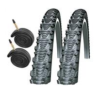 Schwalbe CX Comp 700 x 35c Bike Tyres with Presta Tubes (Pair)