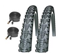 Schwalbe CX Comp 700 x 35c Bike Tyres with Schrader Tubes (Pair)