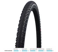 Schwalbe G-One Bite HS 487 Super Ground Tubeless Easy Folding Tyre Black - 700x38