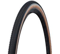 Schwalbe G-One R Pro Super Race Evo V-Guard TLR Folding Gravel Tyre - 700c - Black / Tan / 700c / 50mm / Folding / Tubeless / 29 x 2.00"