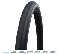 Schwalbe G-One Speed Evo Super Ground TLE Folding Tyre - Black (700 x