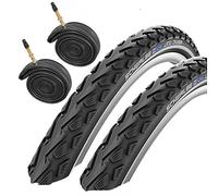 Schwalbe Land Cruiser 26" x 1.75 Mountain Bike Tyres with Presta Tubes (Pair)
