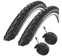Schwalbe Land Cruiser 700 x 40c Hybrid Bike Tyres with Presta Tubes (Pair)