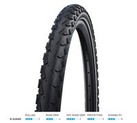 Schwalbe Land Cruiser Plus Puncture Guard Tyres Black / Reflective - 28 X 1.40 / 700 X 35C