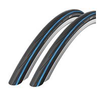 Schwalbe Lugano 700 x 25c Road Bike Tyres (Pair) - Blue