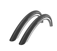 2x Schwalbe Lugano 700c x 28 Road Racing Bike Tyres - Black