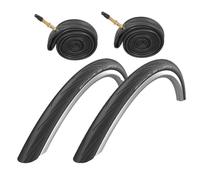 Schwalbe Lugano II 700 x 23/25/28c Road bike slick tyres + Opti tubes - UK STOCK