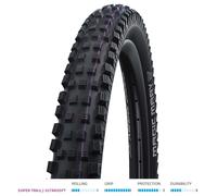 Schwalbe Magic Mary Evolution Super Trail TLE Addix Ultra Soft Folding Tyre, Bla