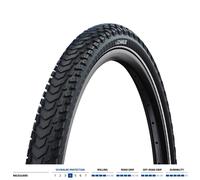 Schwalbe Marathon Mondial Perf RaceGuard E25 Tyre Black/Reflective-28X1.75