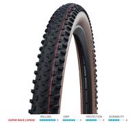 Schwalbe Racing Ray Evo Super Race TLE 29" x 2.25" Folding Tyre Tan Front