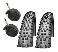 Schwalbe Rapid Rob 26" x 2.10 Mountain Bike Tyres with Presta Inner Tubes (Pair)