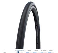 Schwalbe Rightrun K-guard Liteskin Nmc 24´´ X 25 Rigid Urban Tyre Black 24´´ x 25