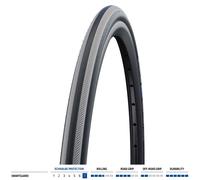 Schwalbe RightRun Plus Wired 24 x 1.0 Performance - SmartGuard - Wheelchair Tyre
