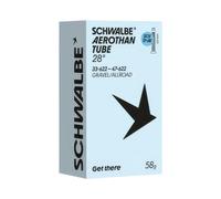 Schwalbe SCV17-AE Aerothan Clik Valve Gravel Inner Tube - 700c - White / 700c / 33mm / 47mm / 60mm Valve / Clik Valve
