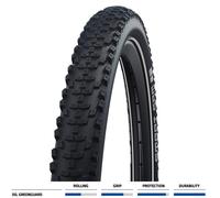 Schwalbe Smart Samoa Plus Addix Performance Hs624 27.5´´ X 2.35 Rigid Mtb Tyre Black 27.5´´ x 2.35