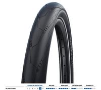 Schwalbe Super Moto Performance Dd Raceguard 28´´ X 2.00 Rigid Urban Tyre Black 28´´ x 2.00 28´´ x 2.00 Black