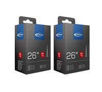 Schwalbe SV13 01150102C Inner Tubes 26 Inches Presta Valve (Pack of 2), Black