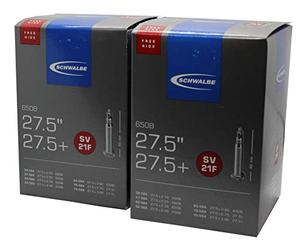 Schwalbe. SV21F hose // 2 pieces for 27.5 + freeride 2.10 to 3.00,Black,27.5 x 2.10 -2.30 Inch