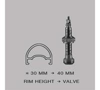 Schwalbe Tubeless Valves - Black / 40mm Valves