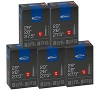 Schwalbe 46471_SET5 Sv19 Bicycle Inner Tube, Black, 28"