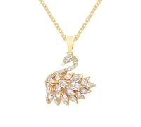 Schwan-Halskette, Schillernde Schwan-Halskette,Glänzender Schwans-Anhänger, Niedliche -Schmuckkollektion | Damen-Halskett Mit Schillerndem Schwa-Anhänger, Verstellbar, Elegante Schwa-Halskett, Se