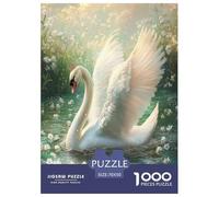 Schwan Puzzles 1000 Teile Schwer Puzzle Spielzeug Lernspiel Impossible Herausforderungsspielzeug Für Erwachsene Und Kinder Ab 12 Jahren 70x50cm/1000pcs