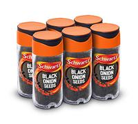 Schwartz Black Onion Seeds 42 G | Jar | Pack of 6 | Full of Flavour | Nutty Taste | Versatile Seasoning for Savoury Food