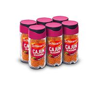 Schwartz Cajun Seasoning 44 G | Jar | Pack of 6 | Spicy Heat for Irresistible Taste | Expertly Blended with Chilli Powder, Allspice, and Thyme | Perfect for Adding to Rice, Chicken and Potatoes