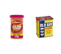 Schwartz Cajun Seasoning Drum, 110g & Old Bay Seasoning, 75g