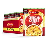 Schwartz Cheddar Cheese Sauce Mix 38 G | Serves 4 | Pack of 12 | Rich & Creamy | Decadent, Versatile Cheese Sauce | Perfect with Pasta, Veggies or Nachos | No Artificial Colours or Flavourings