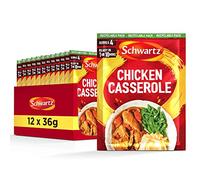 Schwartz Chicken Casserole 36 G | Serves 4 | Pack of 12 | Rich & Spicy Flavour | Expertly Blended with Herbs & Spices | With Garlic, Sage, and Rosemary | Suitable for Vegetarians