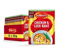 Schwartz Chicken & Leek Bake Recipe Mix 35 G | Pack of 12 | No Artificial Colours or Flavourings | No Added Preservatives or MSG | Suitable for Vegetarians