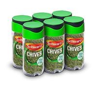Schwartz Chives 1 G | Jar | Pack of 6 | Bursting with Flavour and Aroma | Subtle Onion and Garlic Flavours | Versatile Herb | Perfect for Salads, Soups and Stews