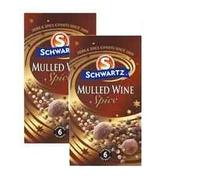 Schwartz Christmas Mulled Wine Spice (2 Boxes, Total 12 Sachets)