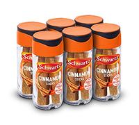 Schwartz Cinnamon Sticks 13 G | Jar | Pack of 6 | Whole to Preserve Flavour | Sweet, Warm, and Aromatic Taste | Perfect for Adding to Chilli & Lemon, Curries or Aromatic Biryani