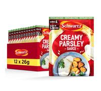 Schwartz Creamy Parsley Sauce Mix 26 G Serves 4 Pack of 12 Rich & Creamy Taste Quick and Easy Sauce Suitable for Vegetarians No Artificial Colours or
