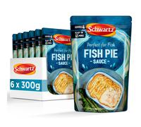 Schwartz Fish Pie Sauce 300 G | Serves 4 | Pack of 6 | Quick, Simple and Full of Flavour | Rich and Creamy Taste | With White Wine, Aromatic Parsley