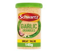 Schwartz Garlic Granules Drum 145 G | Ground from Whole Dried Cloves | Full-bodied Flavour and Aroma | Rich & Flavourful Taste | Perfect for Bolognes