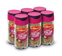 Schwartz Garlic Italian Seasoning 43 G | Jar | Pack of 6 | Mediterranean Taste | With Garlic, Oregano and Black Pepper | Perfect for Pasta Sauces and Roasted Vegetables