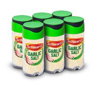 Schwartz Garlic Salt 73 G, Jar, Pack of 6, Spicy & Savoury Taste, With Flavourful Dried Garlic and Sea Salt, Perfect for Pasta Sauces, Dips,