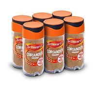 Schwartz Ground Coriander 24 G | Jar | Pack of 6 | Warm Aroma & Citrusy Taste, Floral Undertones | Versatile Spice | Ideal for Indian and Mexican Cuisines | Perfect for Curries, Soups, and Rice Dishes