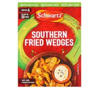 Schwartz Herb and Spices Vegetarian No Artificial Colours Preservatives | FabFinds (6 Pack, Southern Fried Wedges 35g)
