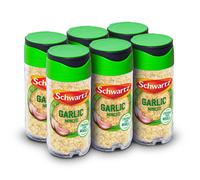 Schwartz Minced Garlic 46 G | Jar | Pack of 6 | Crushed from Whole | Sweet, Pungent Aroma and Full-Bodied Flavour | Perfect for Stir Fries, Chicken,