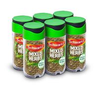 Schwartz Mixed Herbs 11 G | Jar | Pack of 6 | Tantalising Taste and Aroma | With Marjoram, Basil, Oregano, and Thyme | Perfect for Tomato-Based Pizza